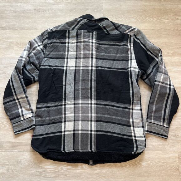 Levi Plaid Flannel Sherpa Fleece Jacket-Size XXL - Picture 2 of 10